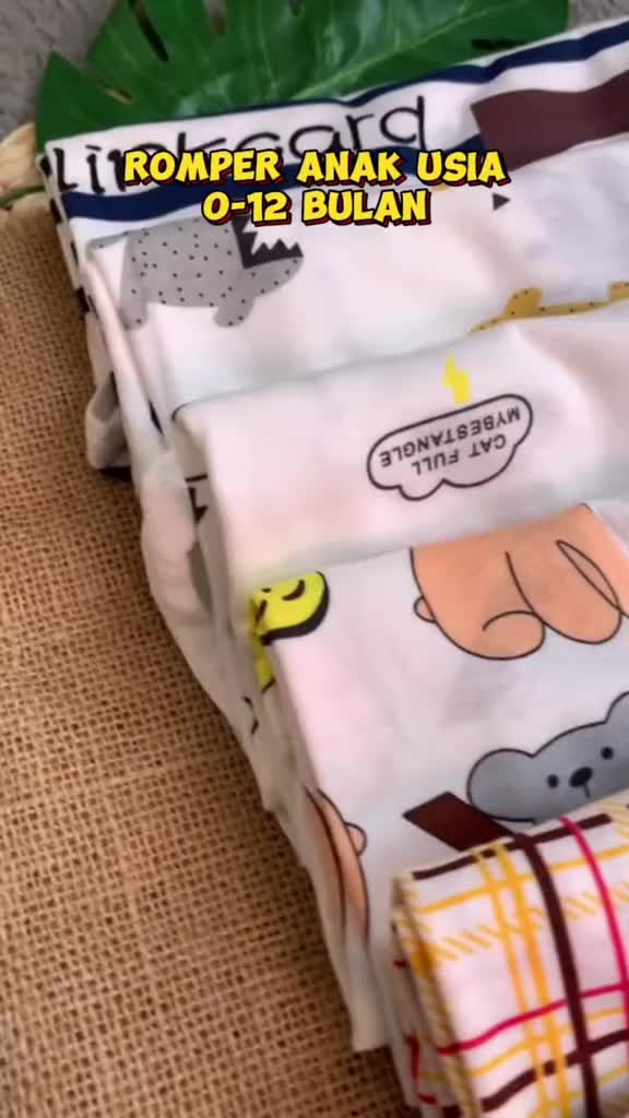 BOOGIEBABY ROMPER BABY MOTIF LUCU Bayi Katun Bayi Katun