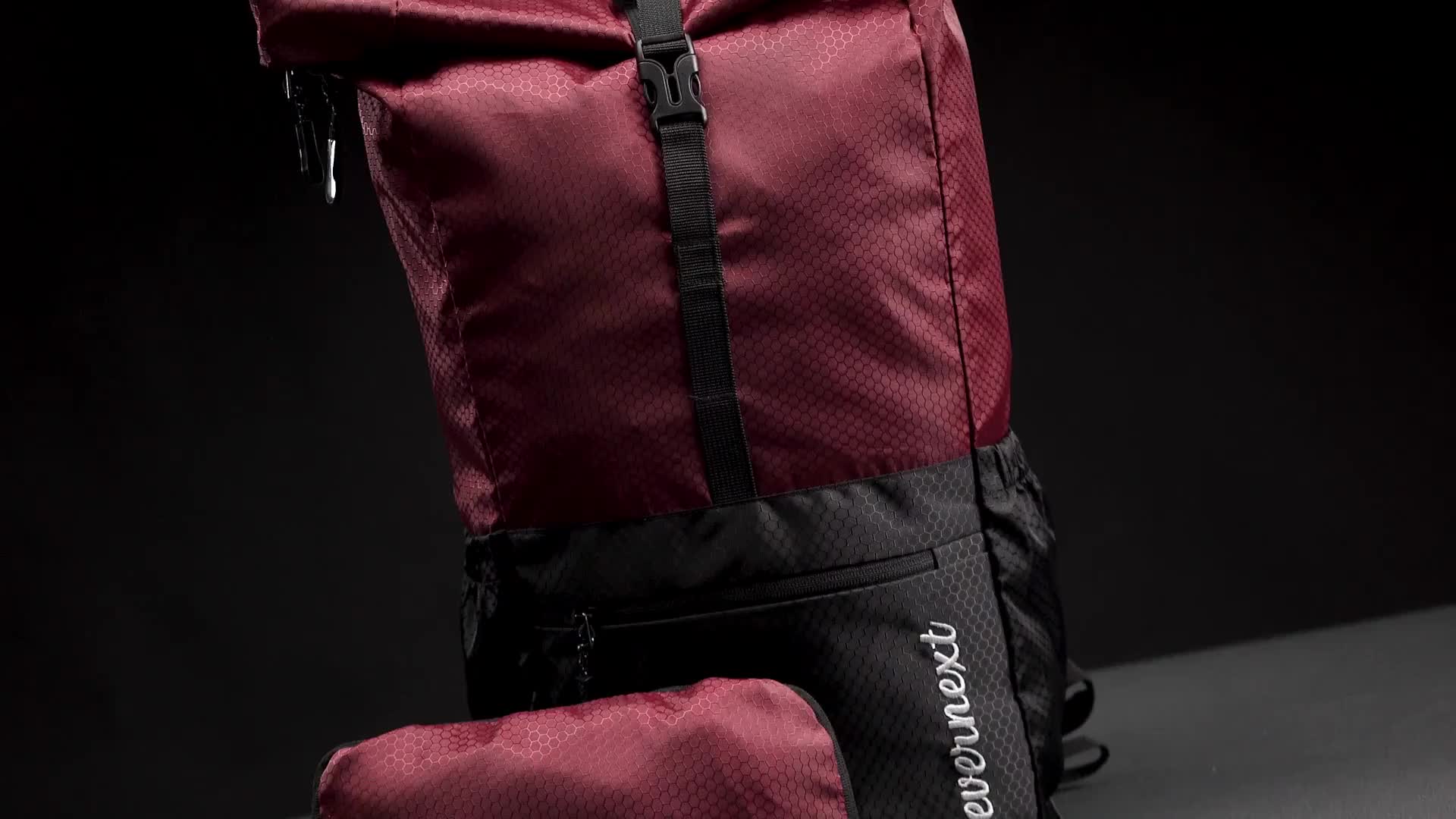 EVERNEXT Tas Ransel Pria Backpack Lipat Pria Foldable Bag  Winston Tas Travel Tas Outdoor Pria Tas Lipat Serbaguna Multifungsi Pria