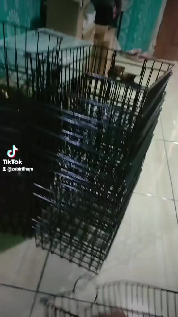 keranjang jumbo ram besi handle bulat Dengan hendel