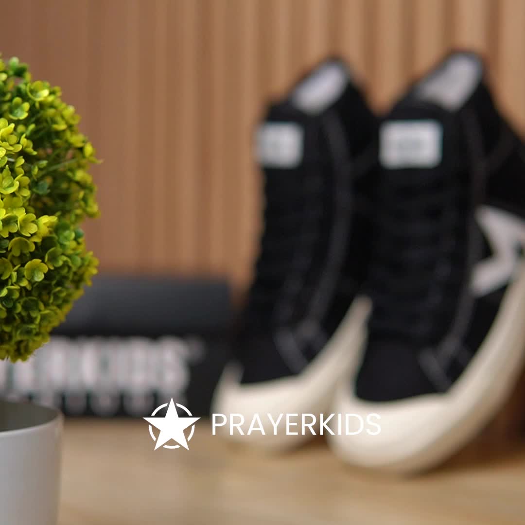 Prayer Kids Kecot 2 High Black White Sepatu Sneakers Keren Pria Wanita 100% Original Fashion