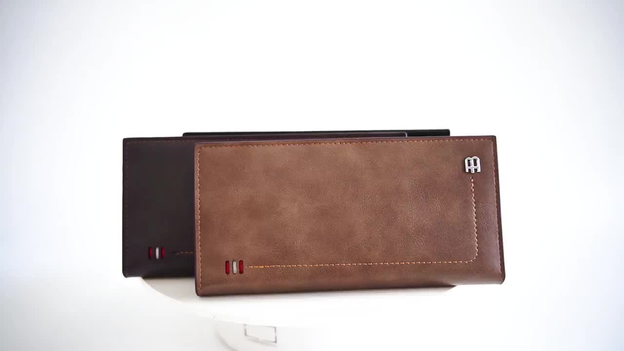 Dompet Panjang Pria Kulit PU RFID Protect BAELLERRY C3024