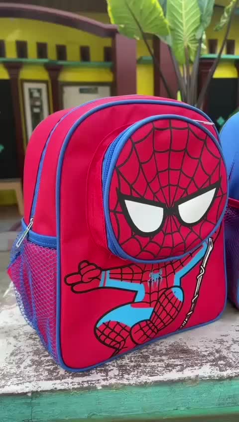 TAS RANSEL ANAK LAKI LAKI / TAS RANSEL KARAKTER ANAK 1 TAHUN PAUD SUPERHERO Aksesoris Fashion