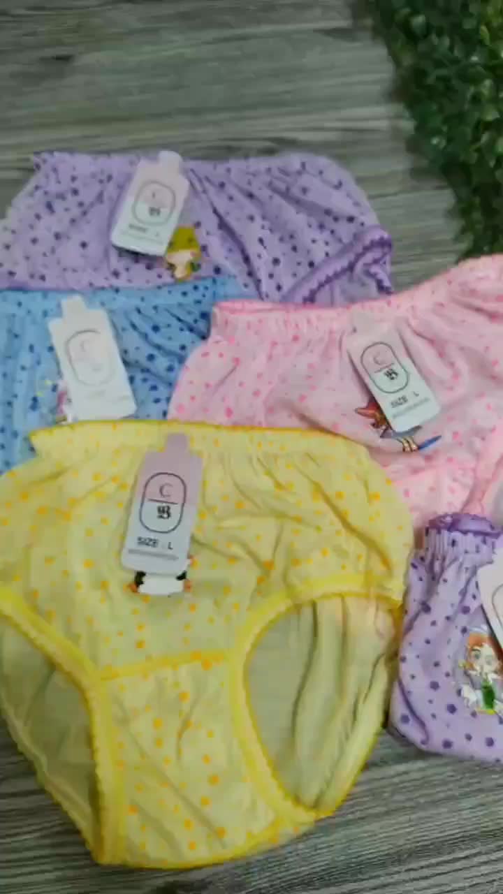 6 PCS Celana Dalam CD Anak Perempuan Motif Lucu | S M L XL | Katun Lembut | Pinggang Karet