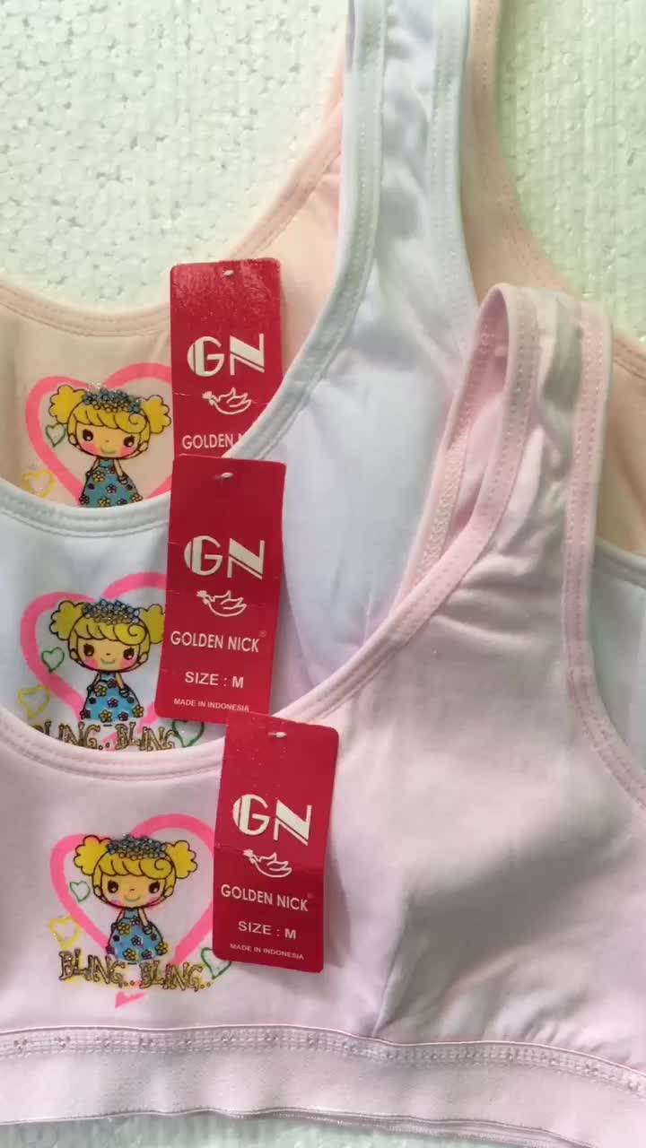 Golden Nick [3 Pcs] Miniset Anak dan Remaja SD/SMP Katun Model Kait Belakang Kode 376