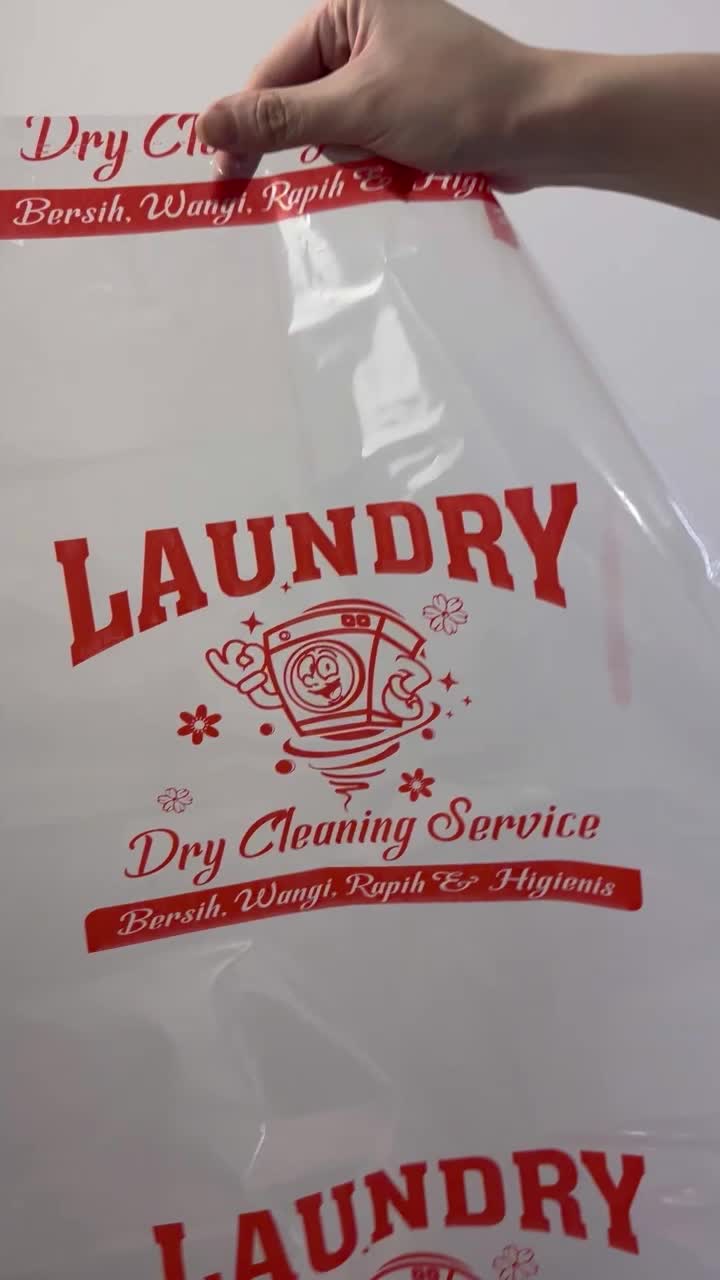 PLASTIK PP LAUNDRY Plastik Laundri Sablon PP printing Sablon 1KG SABLON PRINT UMUM KILOAN