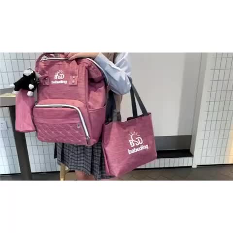 TAS BAYI 6019 - RANSEL BAYI 3 IN 1 MULTIFUNGSI “BSD babuding + FREE BONEKA MONKEY” TAS PERLENGKAPAN BAYI TAS TRAVEL BAYI TAS DIAPER - F1 Bags Bag