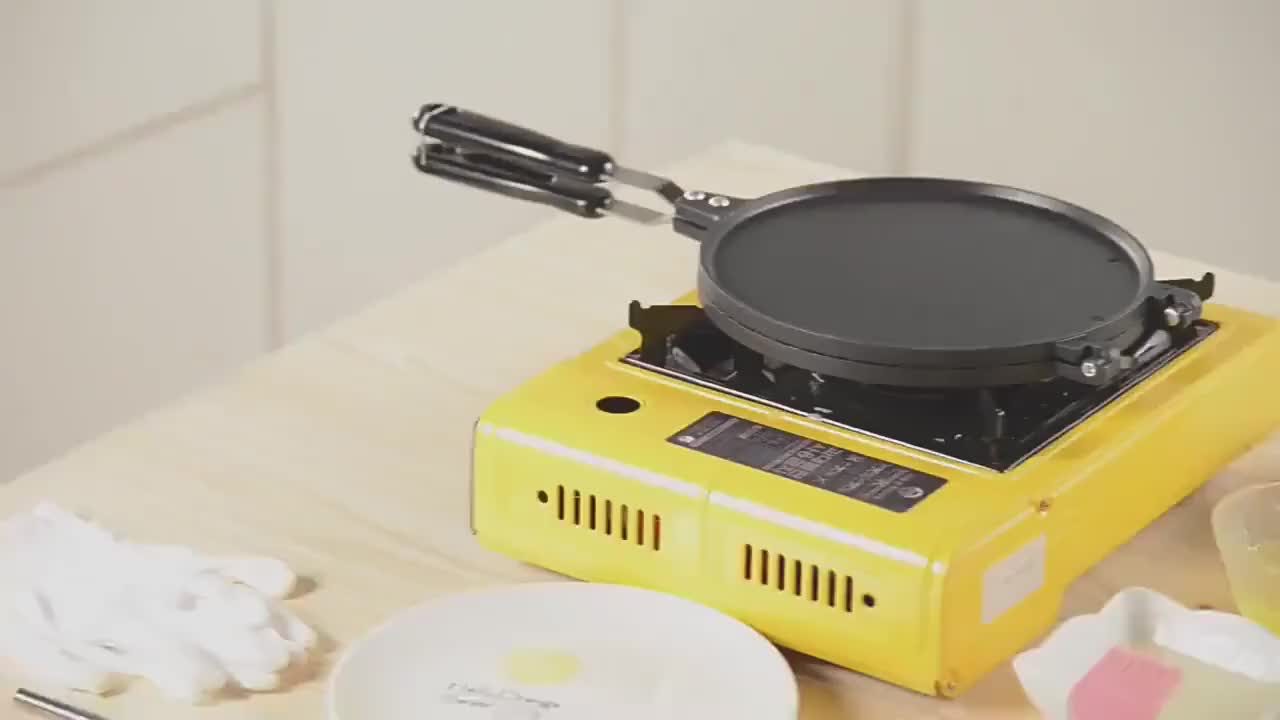 Cetakan Kue Semprong Premium Teflon Anti Lengket Pan Cetakan Egg Roll Pastry Roller alat Cetakan Waffle Anti Lengket