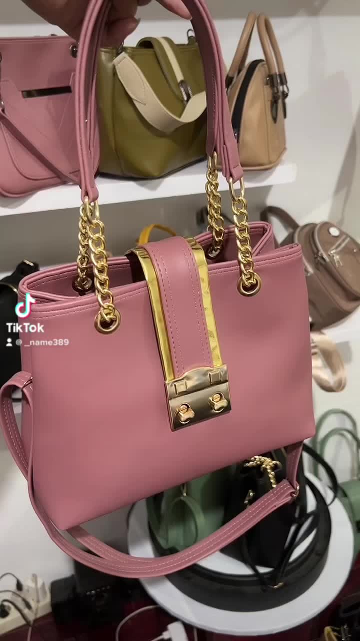 Tas Fashion Diandra bag 2 Ruang lis gold size 24x18cm bisa cod wanita Cewek