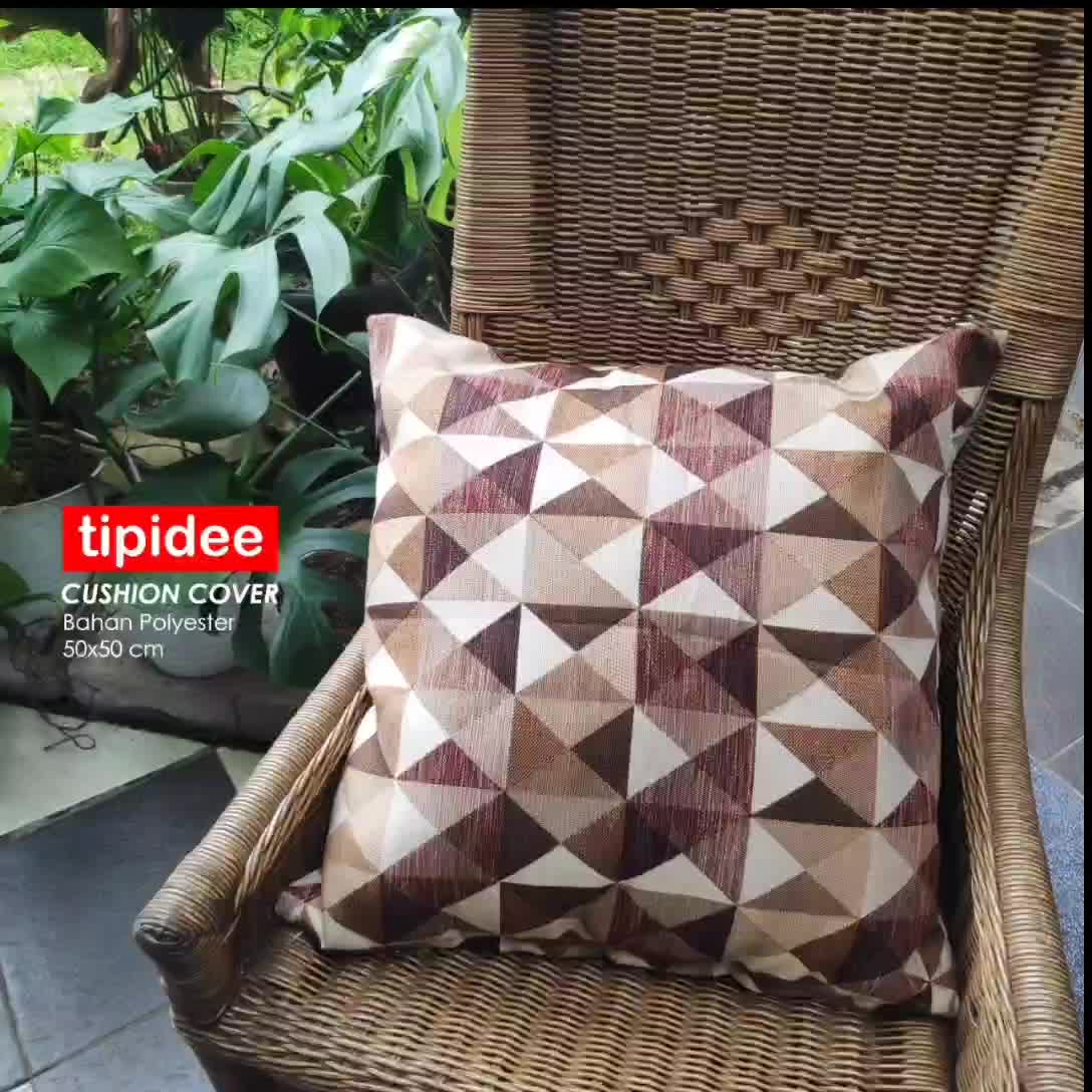 TIPIDEE - Sarung Bantal Sofa Premium Tebal Motif Minimalis - 40x40 45x45 50x50