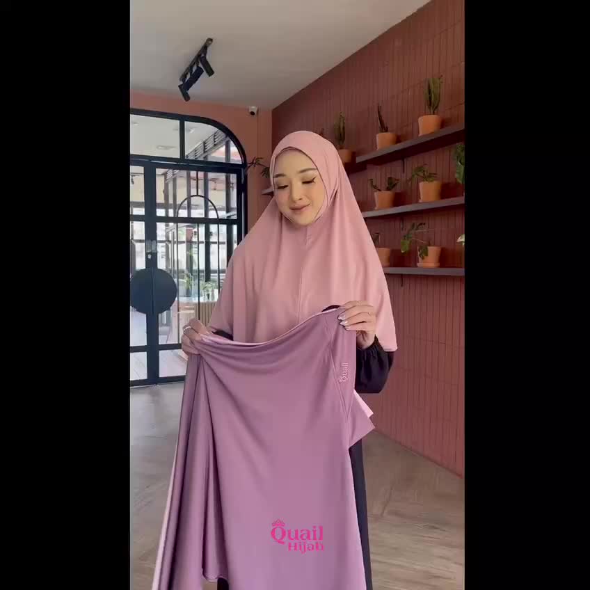 Quail Hijab - Thafana Casual Daily Hijab | Hijab Instan Jersey | Bergo Dagu Malaysia Size L | Jilbab Non Pet Antem | Hijab Umroh dan Haji | Hijab Kajian Muslimah
