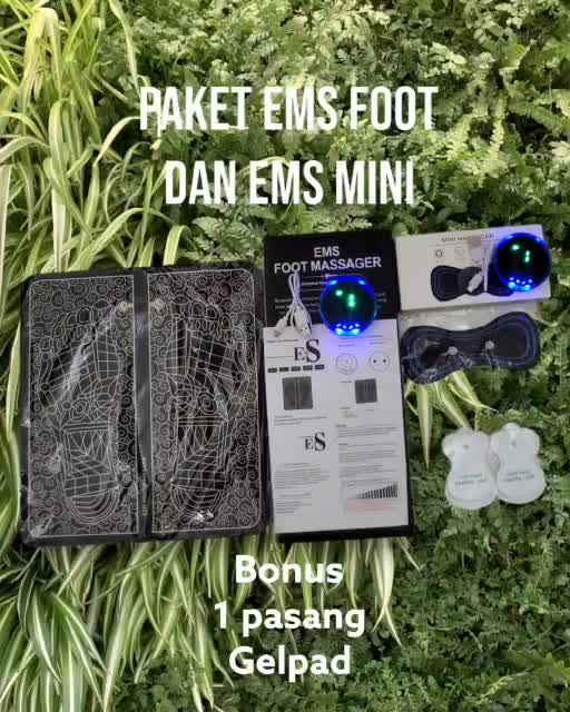 PAKET EMS Foot + EMS Mini massager alat pijat elektrik + BONUS