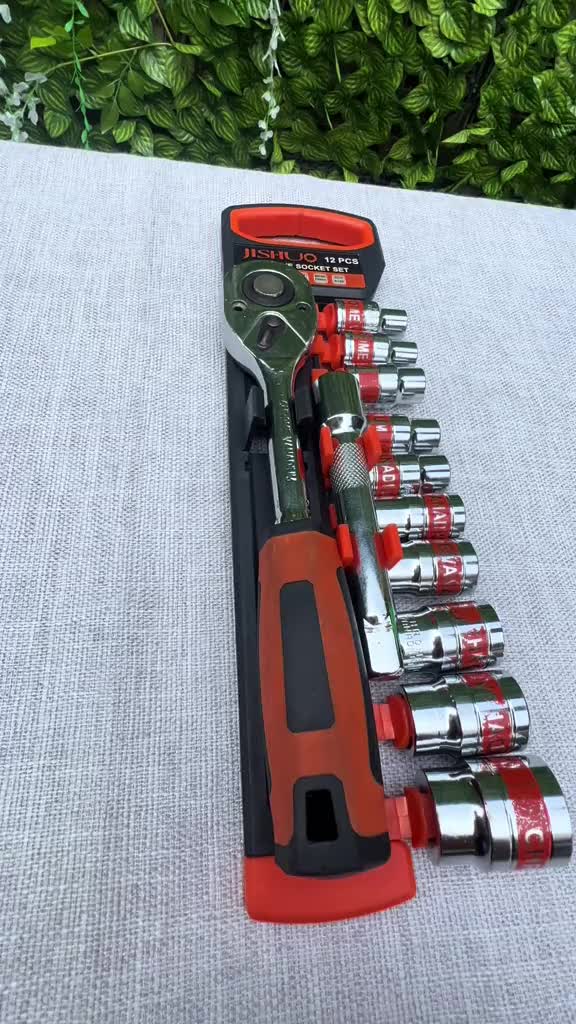 【COD】Kunci Socket Wrench Set 1/2 Inch 12PCS Kunci Sok Set OLL-JL1014