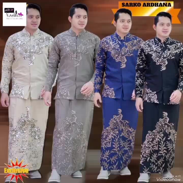 SETELAN BAJU BATIK KOKO MOTIF ARDHANA EKSLUSIVE-KEMEJA KOKO BATIK MODERN