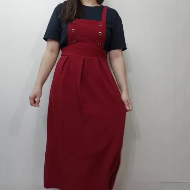 Jumpsuit overall wanita (Tanpa Dalaman)