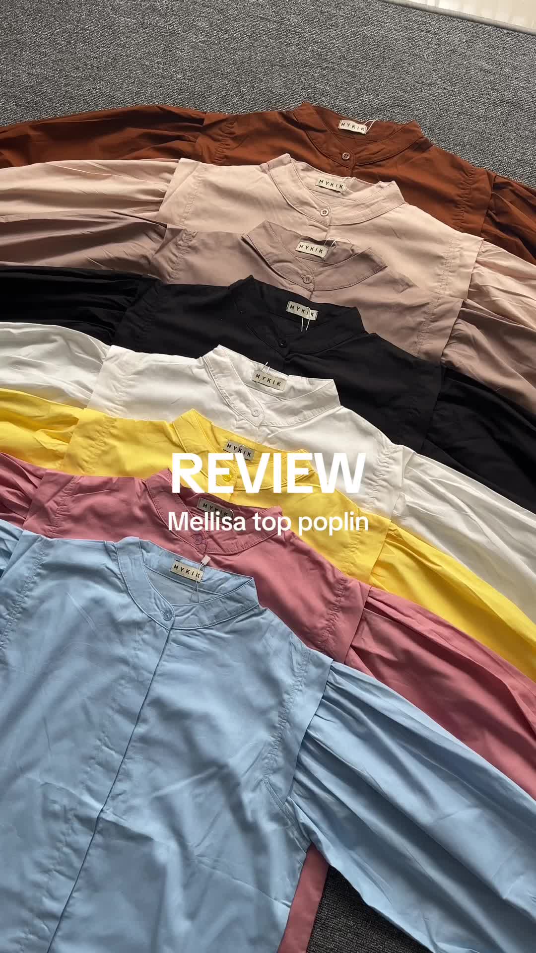 Melissa Poplin Shirt / Poplin Blouse Premium / Atasan Poplin Wanita / Moni Blouse Katun Poplin