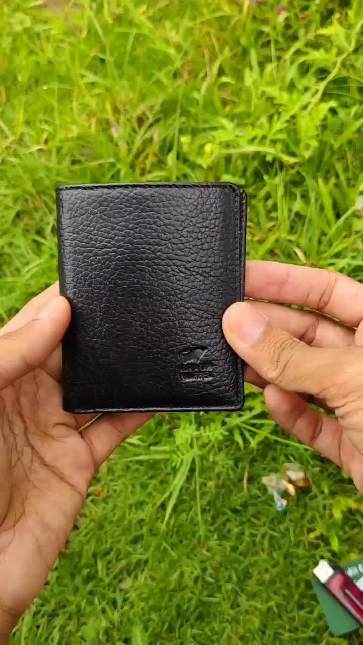 Dompet Lipat Mini Dompet kulit asli tipis simple