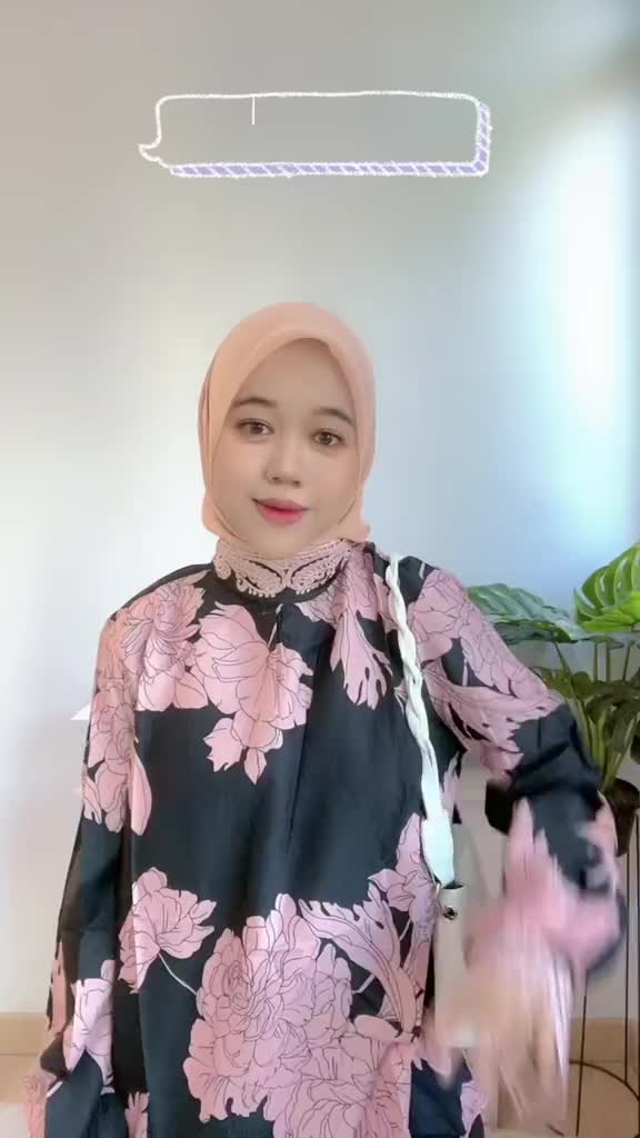 [Basica Moda] 5950 Atasan Top Baju Blouse Wanita Jacinda Embroidered Bunga