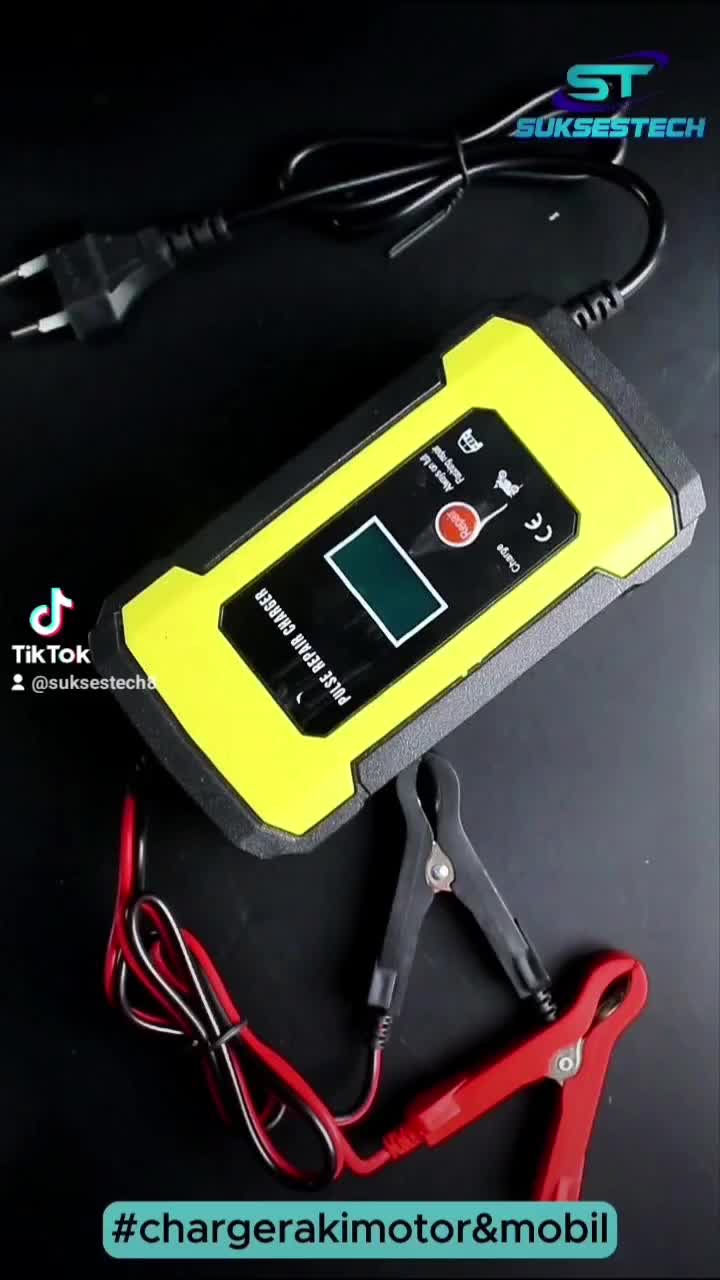Charge Aki Intelligent  Mobil Motor  Dan Berbagai Fitur ChargerAki-12V6A-LED Car