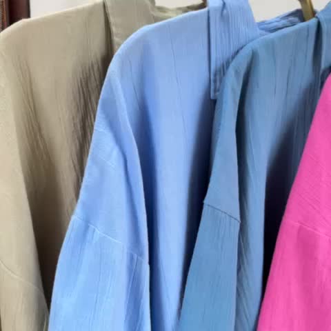 Kemeja Wanita Oversized | Kemeja Linen Crinkle