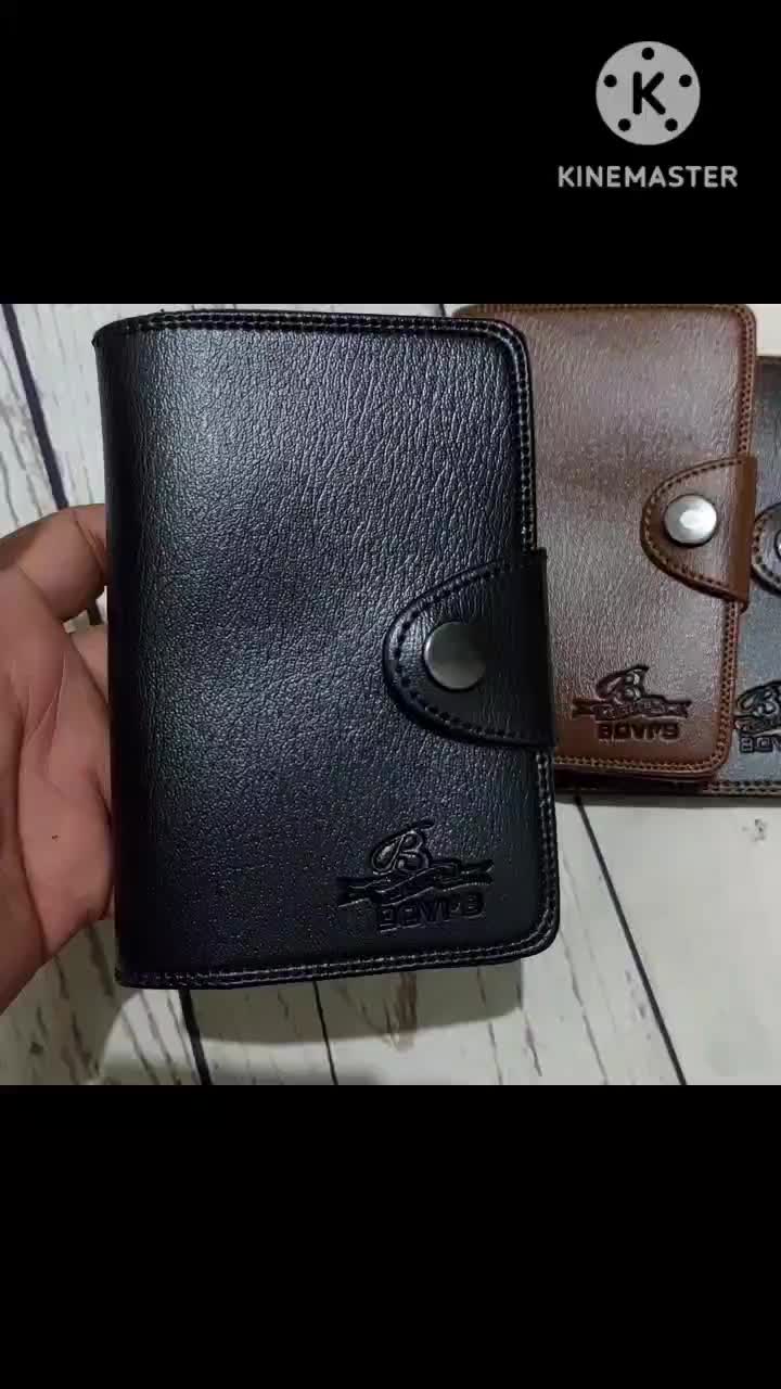 DOMPET KULIT 3/4 MODEL KANCING dom pet pria