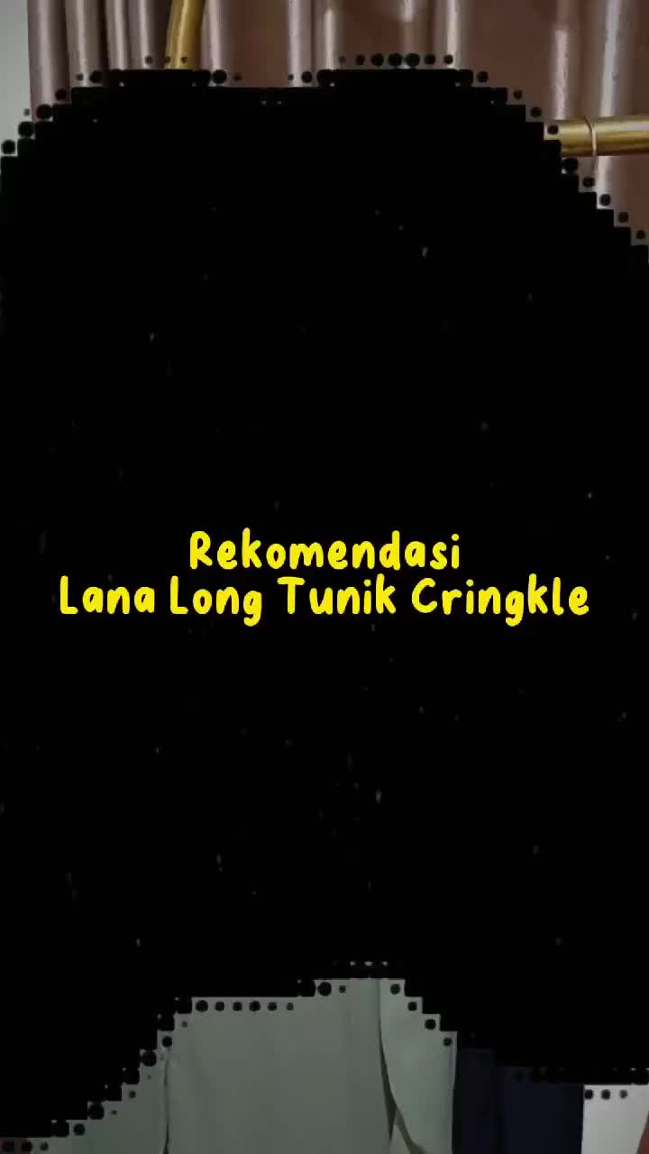 Long Tunik Crinkle Airflow Polos Wanita Muslim Atasan Panjang Remaja Oversize Dewasa