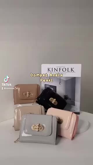 KIVIROSE_ID Dompet Wanita DOMPET AZELA PEARL Dompet Mini Kartu Dompet Lucu Aestetic