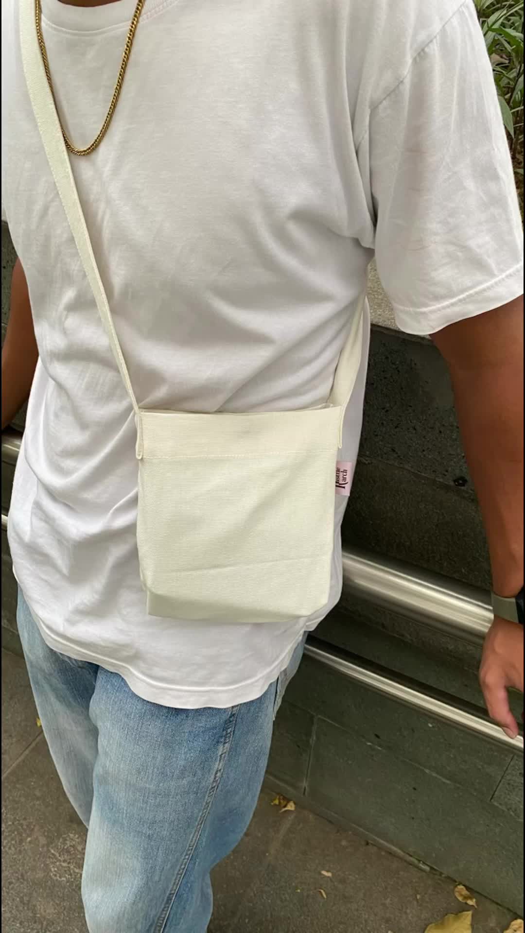 RUSTTLE ARCH - SLINGBAG CANVAS MINI / Tas Selempang Kanvas / Sling Bag Canvas