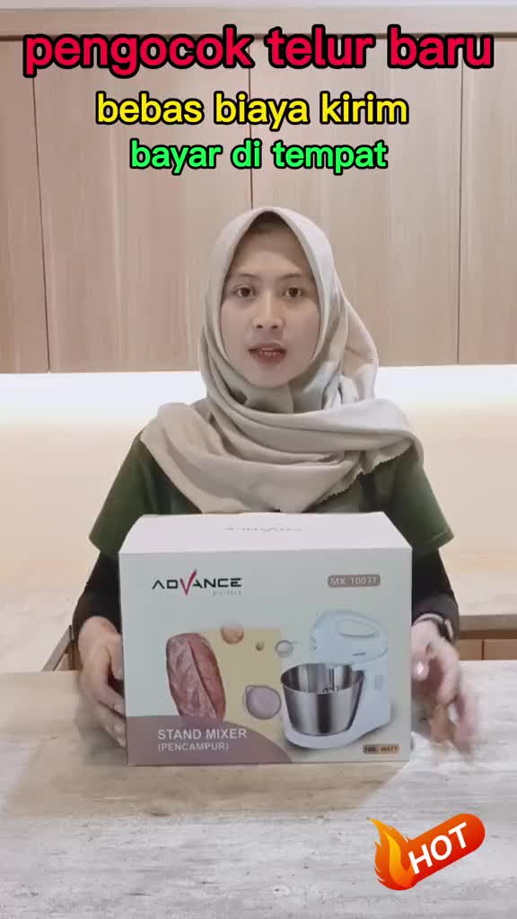 【Smart Home】Advance Mixer Stand Mixer/mixer tangan 2in1 2L 7 Kecepatan Automatic Mixer Electric Egg Beater 100% Ori Stainless Listrik 1003