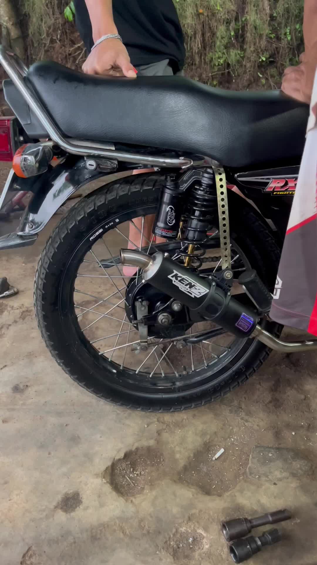 Knalpot RX King Kolong PDK Repsol Stainless Super Garing KEN2racingmuffler Mesin