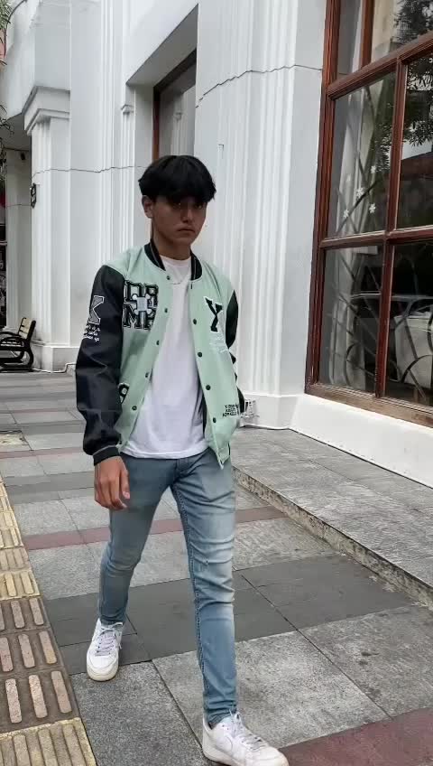 Jaket Varsity DRMR Full Embroidery Black Sage - X Urband Absolute - Tebal, Panjang