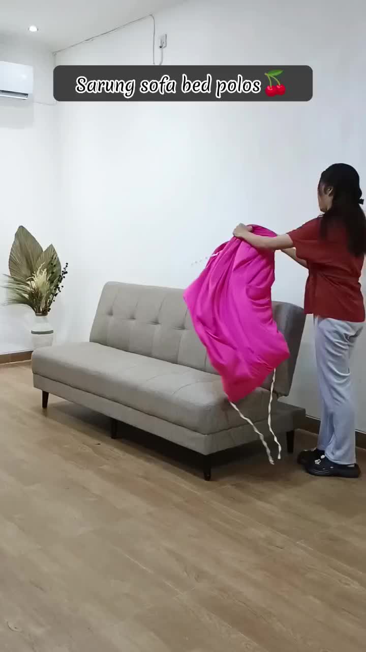 sarung sofa sofa bed polos polyester / cover sofa bed Modern Bisa Dicuci