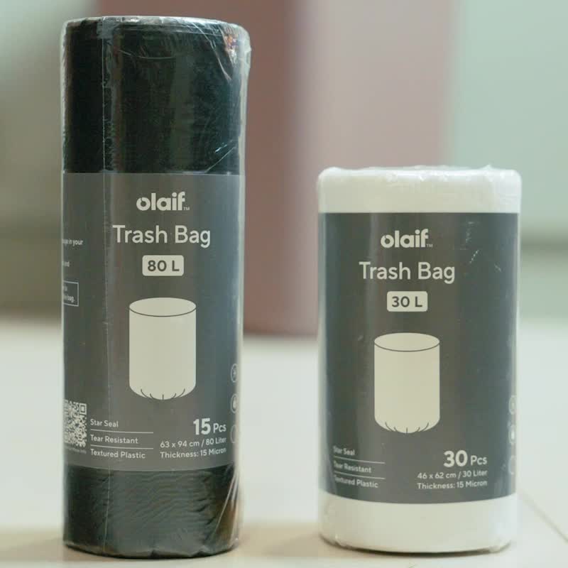 Olaif Daily Trash Bag - Kantong Sampah / Plastik Sampah - 30L / 80L / 150L