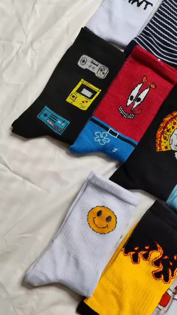 Kaos Kaki Anak 7-12 Tahun Garis Stripe Motif Oldschool Panjang Tebal - Sendy Socks