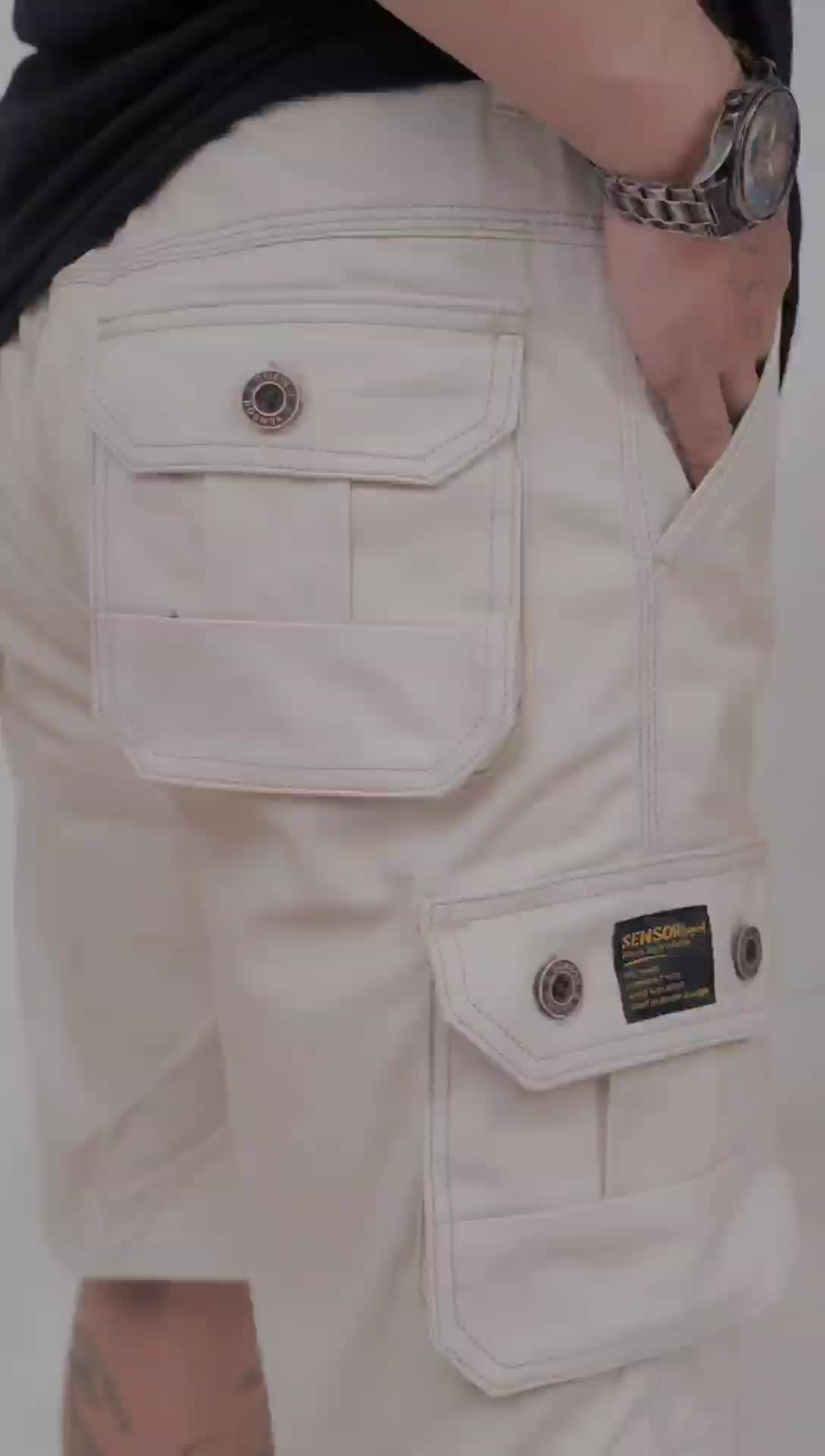Celana Cargo Distro Premium Original 100% Katun Twill Non Stretch Pria Casual Shorts Santai regular