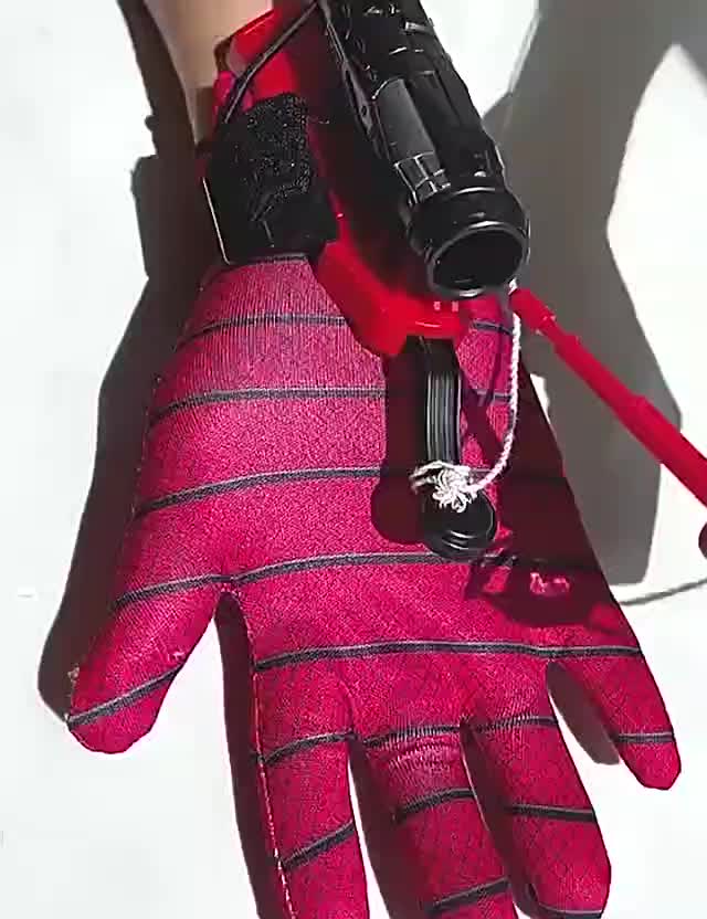 Mainan Sarung Tangan Tembak Jaring Spidermen Set Hadiah Anak Cowok Superhero Plastik