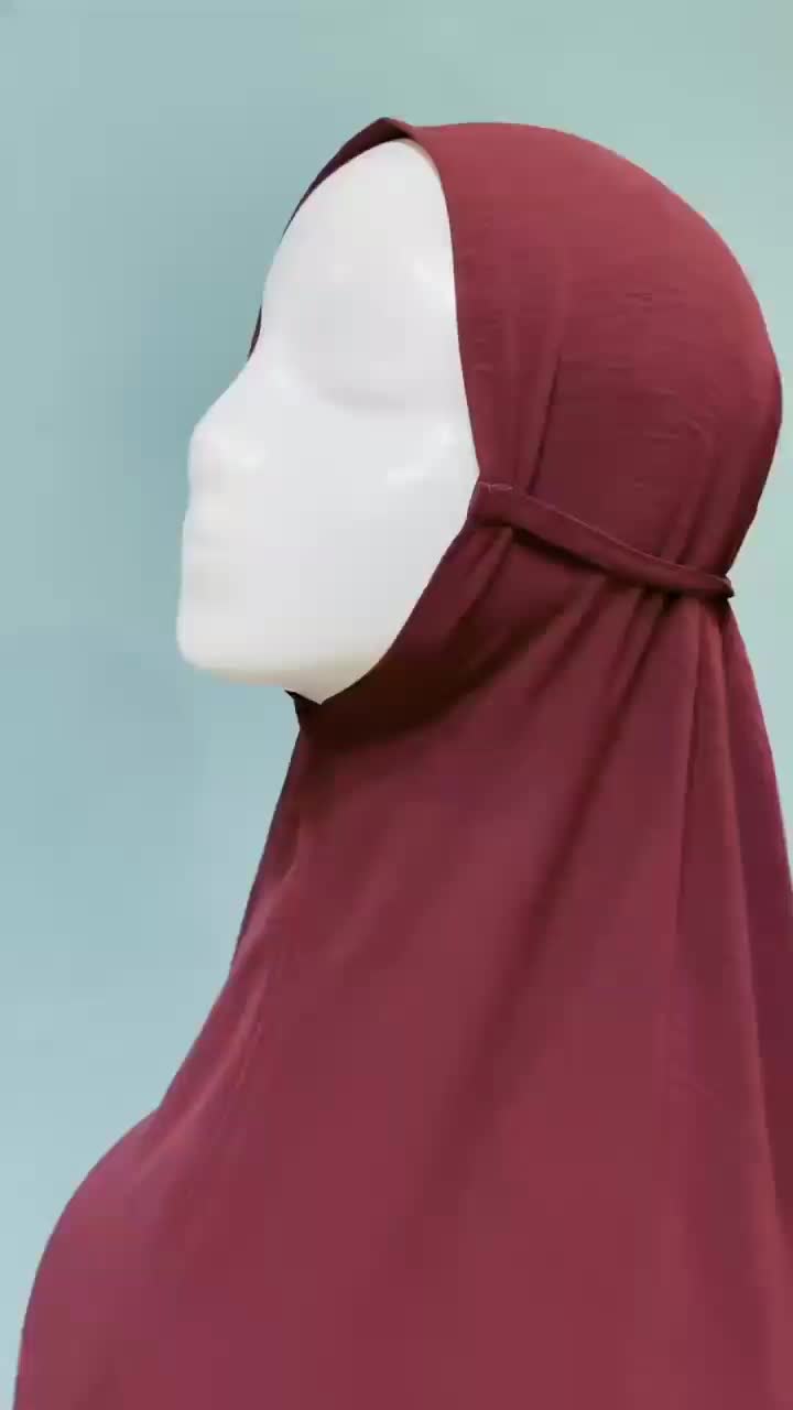 Jilbab Bergo Crinkle Airflow Tali Non Pad Khimar Syari Bergo Jumbo XXXL - Standar Muslim Kerudung Instan bergo
