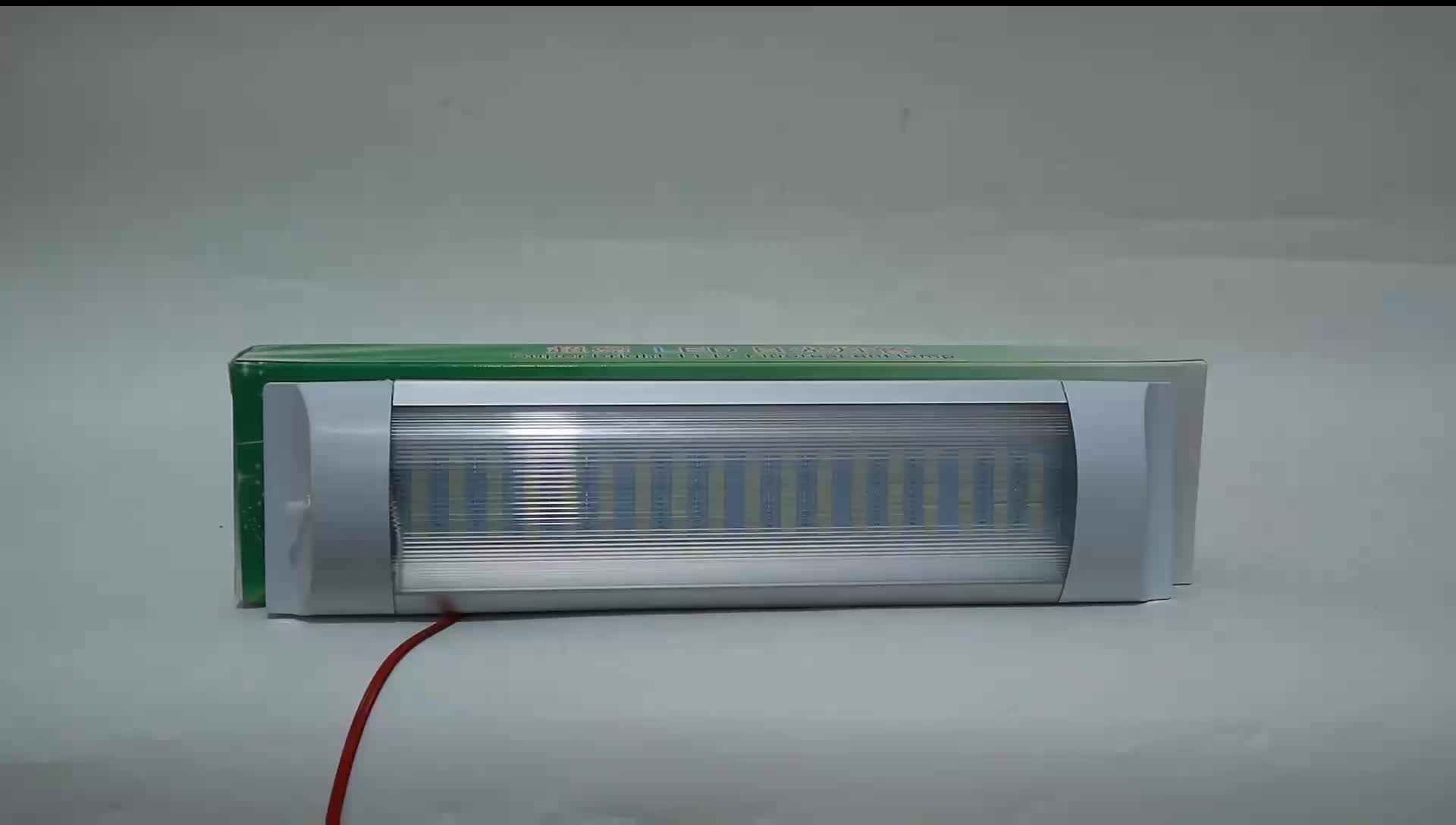 Lampu Plafon Kabin Mobil Pickup Truk Kontainer Kapal 12-24 Volt Universal