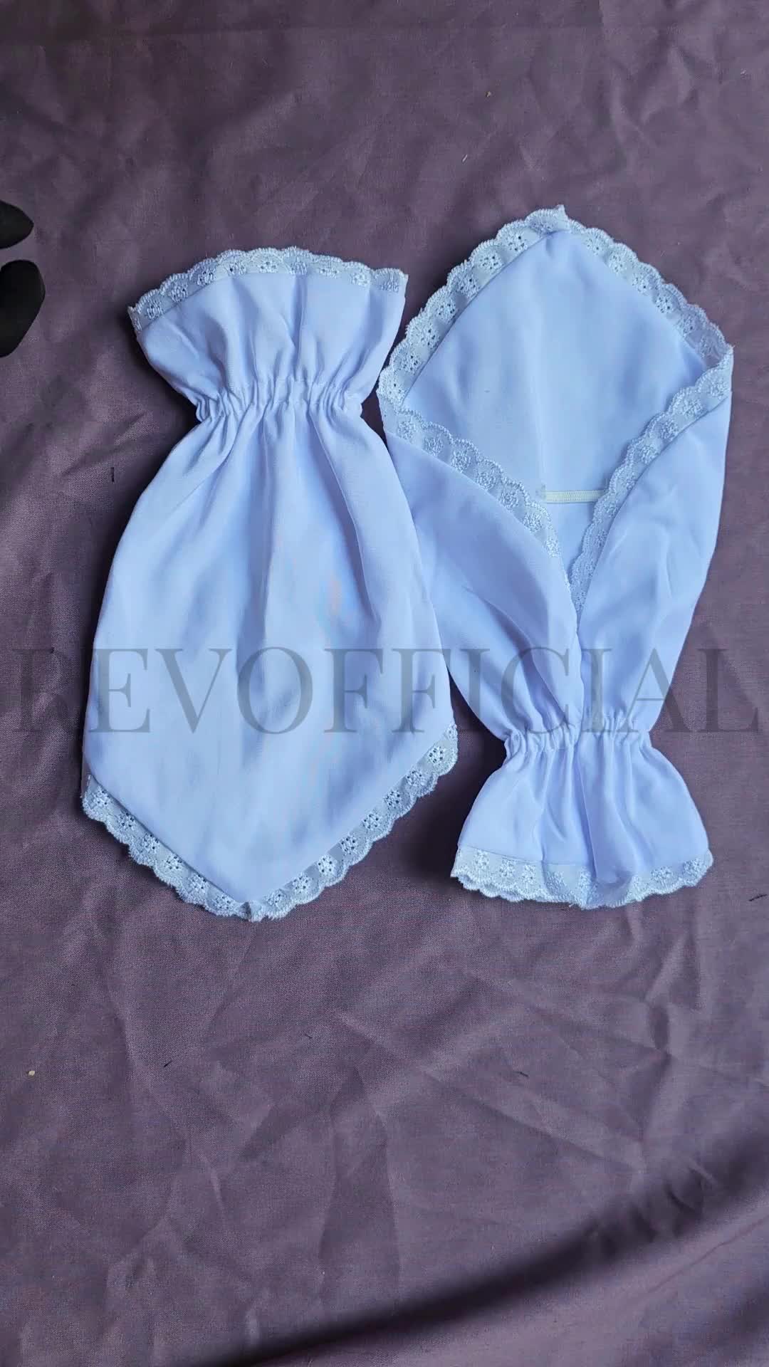 Sarung Tangan Umroh Wanita Katun Polos Pendek Sarung Tangan Sholat Perlengkapan Haji dan Umroh Gloves