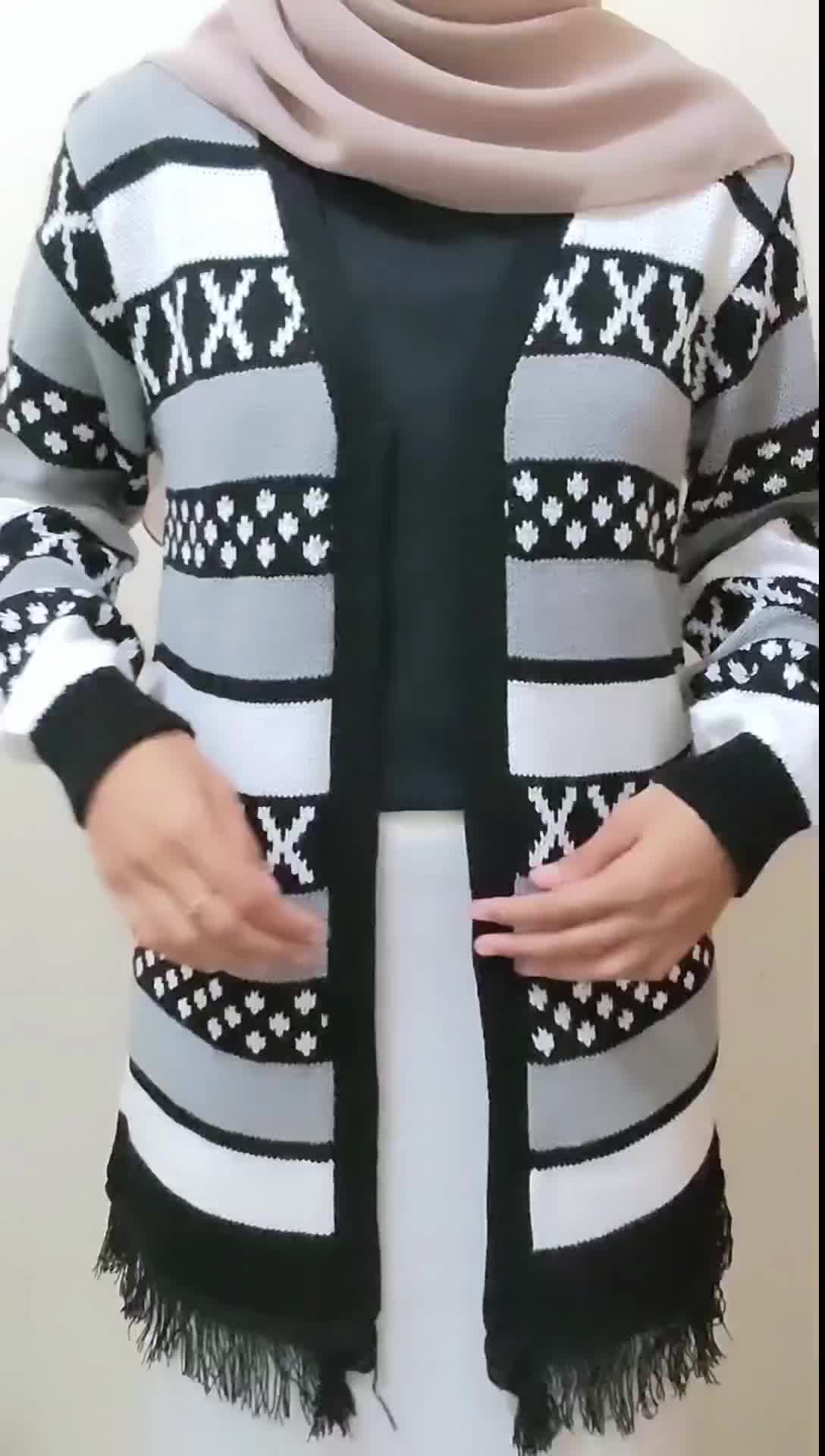 Cardigan Wanita Long Hinata Cardi Baju Rajut