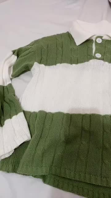 SWEATER CROP TOP CABLE RAJUT KOREAN STYLE PREMIUM baju branded Panjang Tangan Tebal