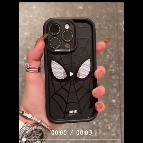 CASE Cocok untuk casing iPhone 7 8 6 6 S Plus 11 12 Pro 14 15 13 Pro Max  ampelas lubang Silikon  White Spiderman casing Telepon Penutup compatible for iphone 12/13/14/15