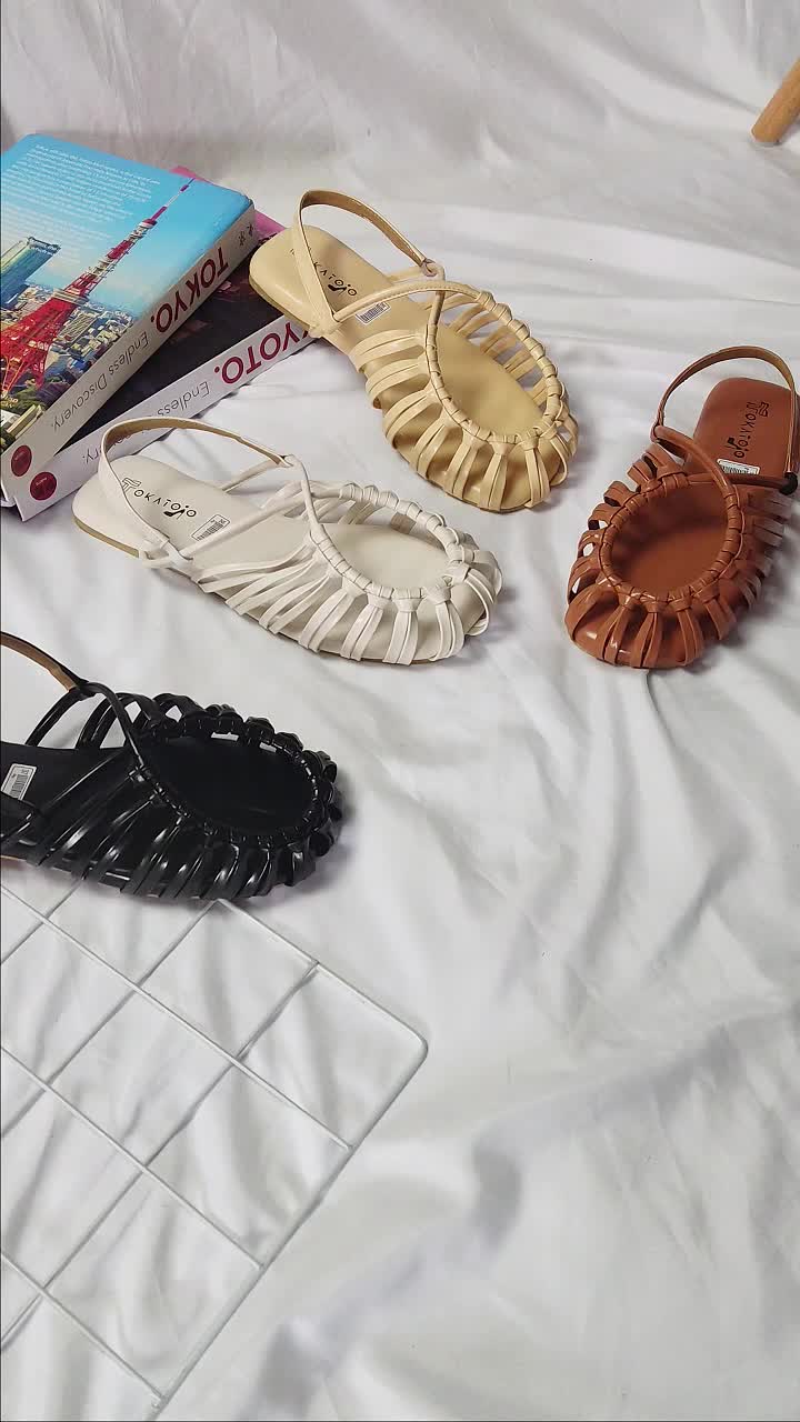 Sandal Wanita Elegan Sendal Tali kronjo Model Baru Sendal Lebaran 2025 Antislip Shoes