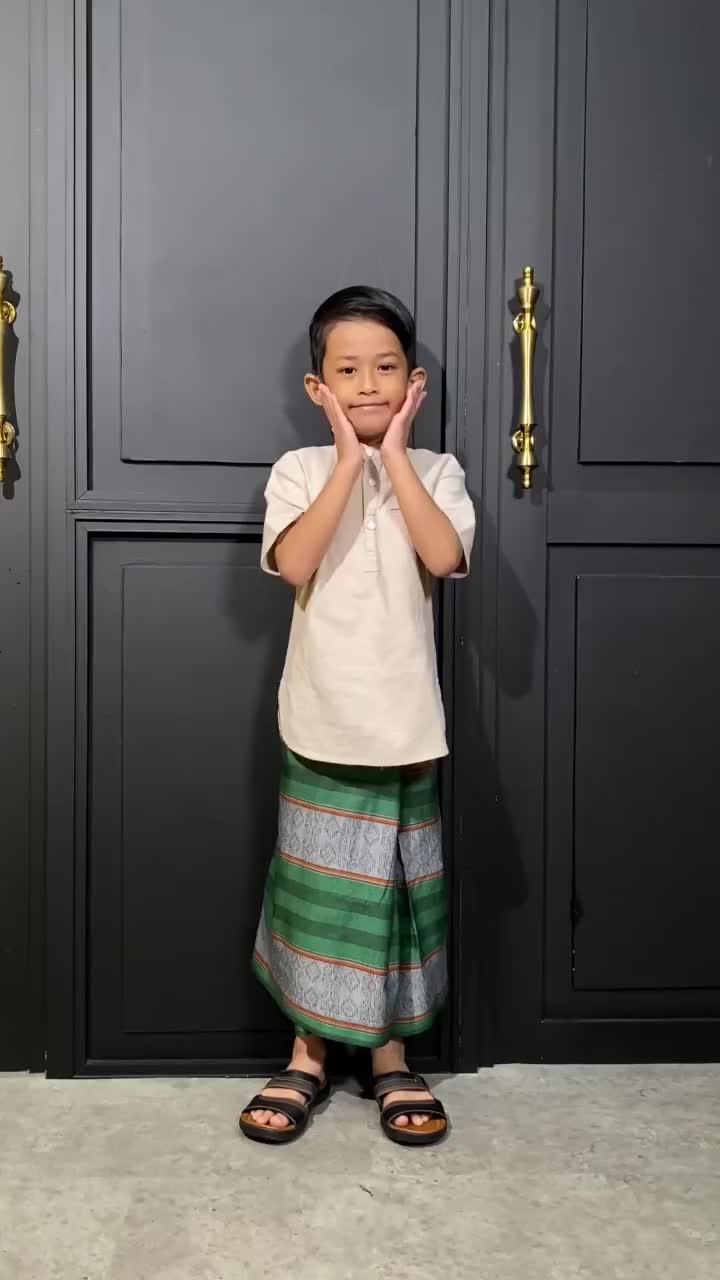 sarung anak laki laki 5-15 tahun / sarung anak pondok / sarung anak ukuran 5 tahun Poliester Lembut Motif sarung gus iqdam