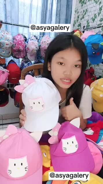 Topi Anak Karakter Hello Kitty /Topi Anak Hello Kitty/Topi Bisbol Karakter Anak Perempuan Sd
