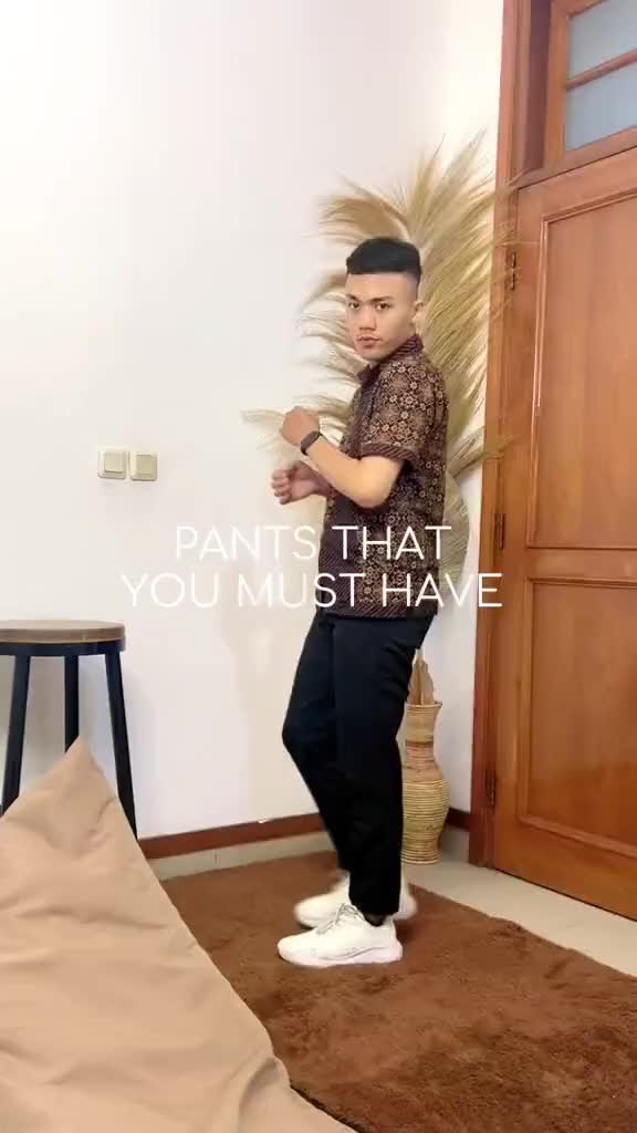 Celana Panjang Kantor Pria Slim Fit Hitam Katun  Nyaman Formal Casual Kerja