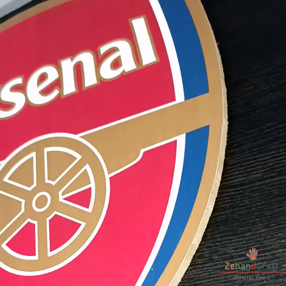 Zehandcraft - Dekorasi Dinding Timbul Logo Sepak Bola / Klub Sepak Bola / Footbal Club Hiasan