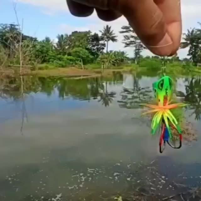 Umpan Casting Jaws Frog 3cm Untuk Toman Gabus Lure Pancing