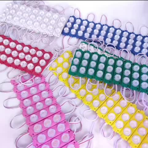 LED Modul Strip 3 Mata 12V 24V / Lampu Modul Mata Timbul 5730SMD Waterproof