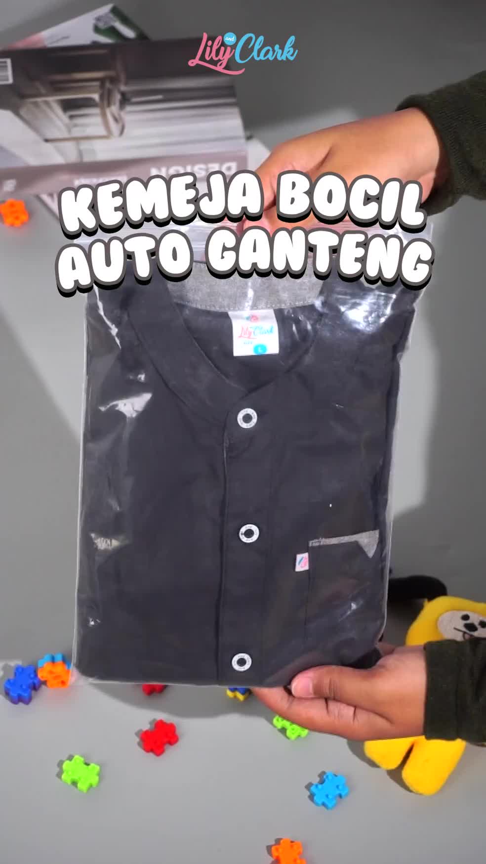Lily And Clark Celana Anak Laki-Laki Chino Panjang Bahan Premium Warna Hitam CLC03 fashion