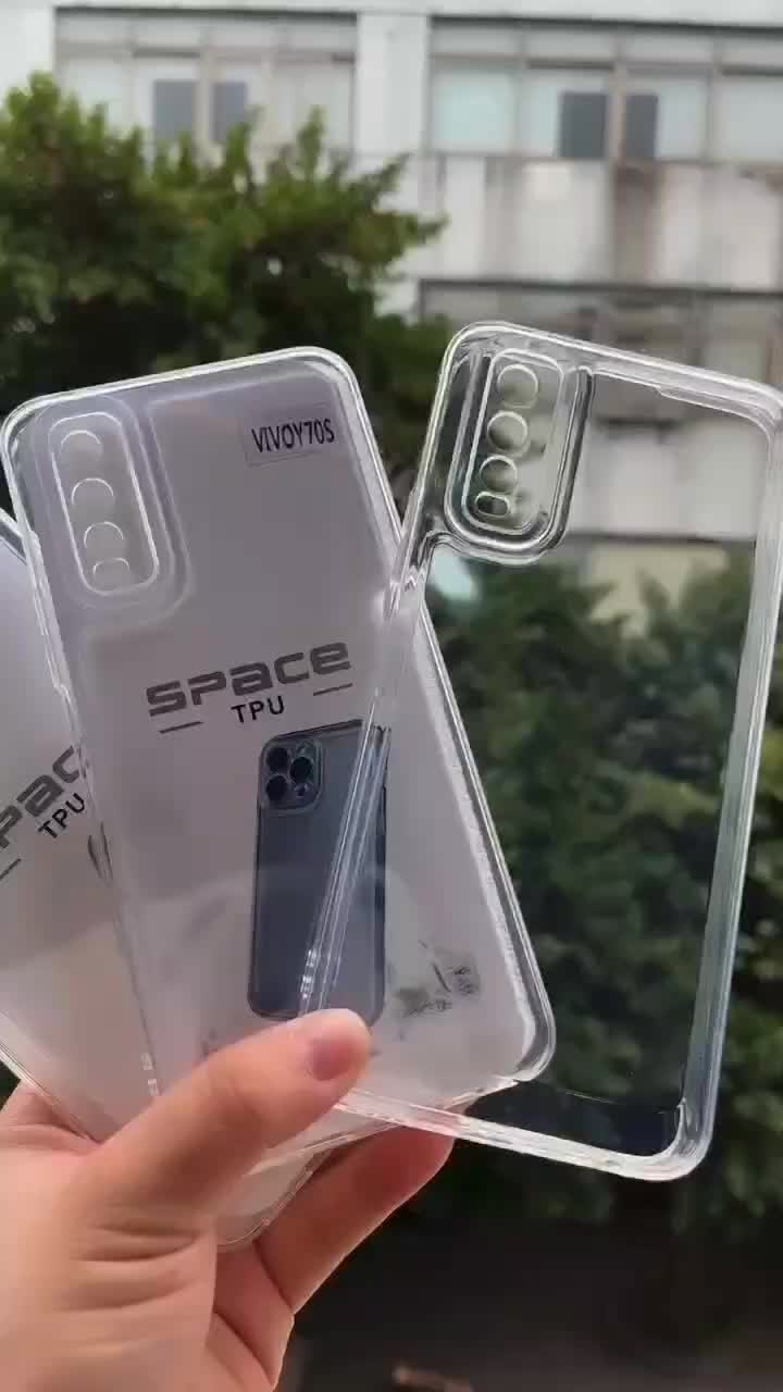 Soft Case Clear Black Space Transparan Sam A23 4G/5G Silikon Pelindung Camera